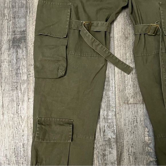 Olive Bondage Multi Cargo Pants - Picture 3 of 5